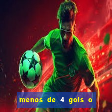 menos de 4 gols o que significa